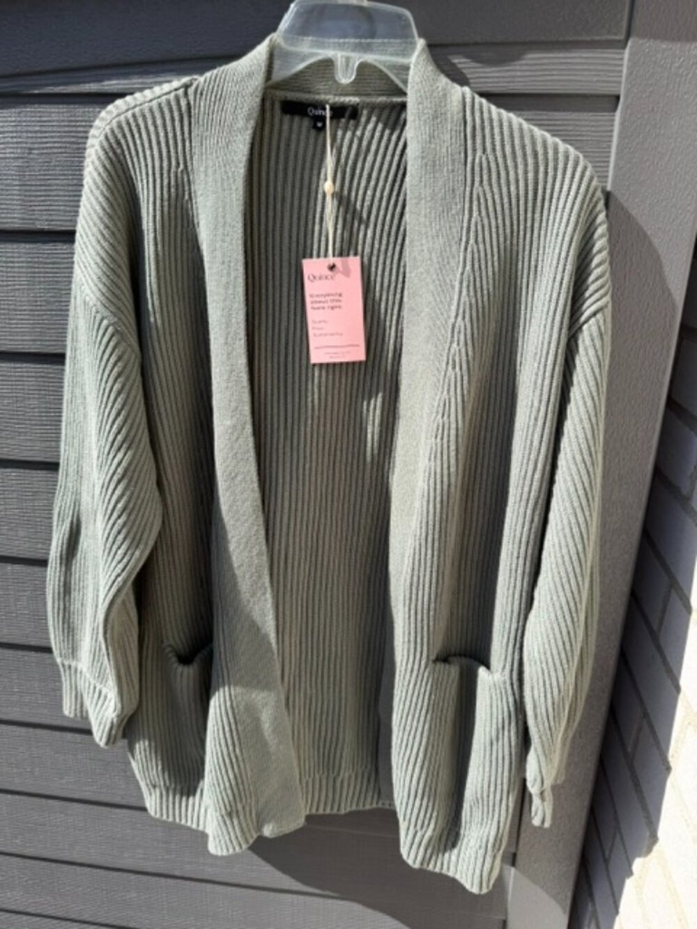 Quince women's oversized Open Cardigan - Picture 1 of 5
